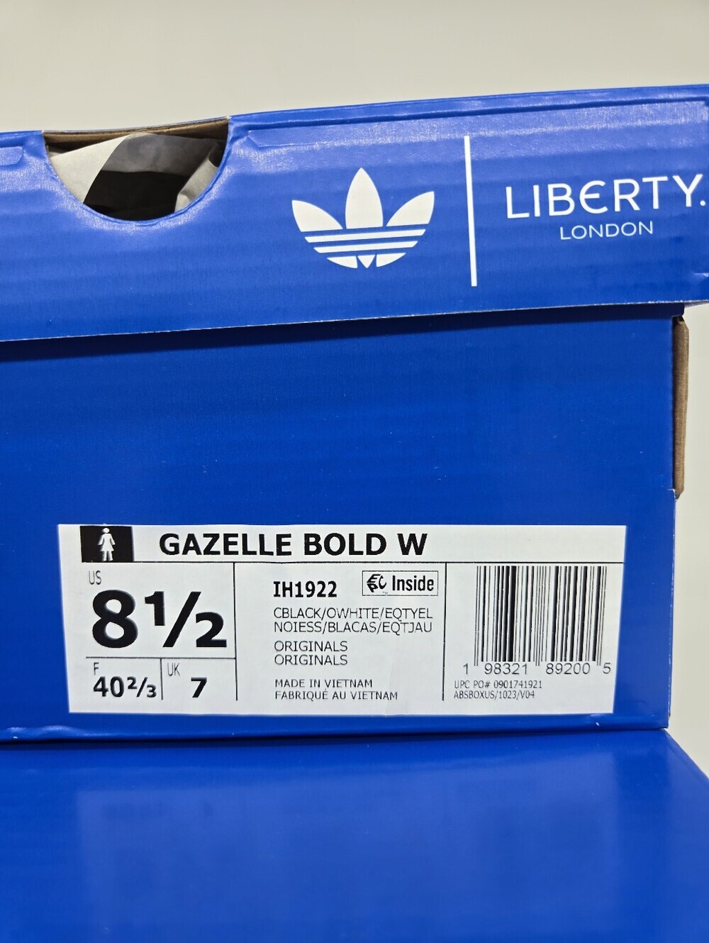 adidas Liberty London Gazelle Bold IH1922 Black Floral Women's Shoes Size 8.5 - Picture 8 of 8